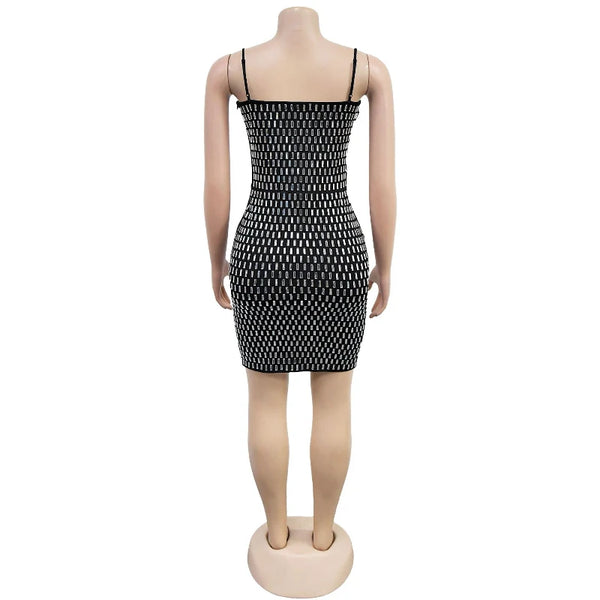Lumi Rhinestone Camisole Mini Dress