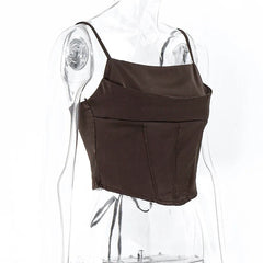 Aria Sculpted Corset Crop Top One-piece