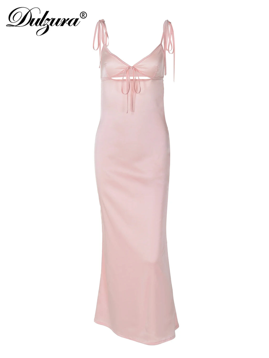 Evanthe Lace-Up Cutout Bodycon Midi Dress