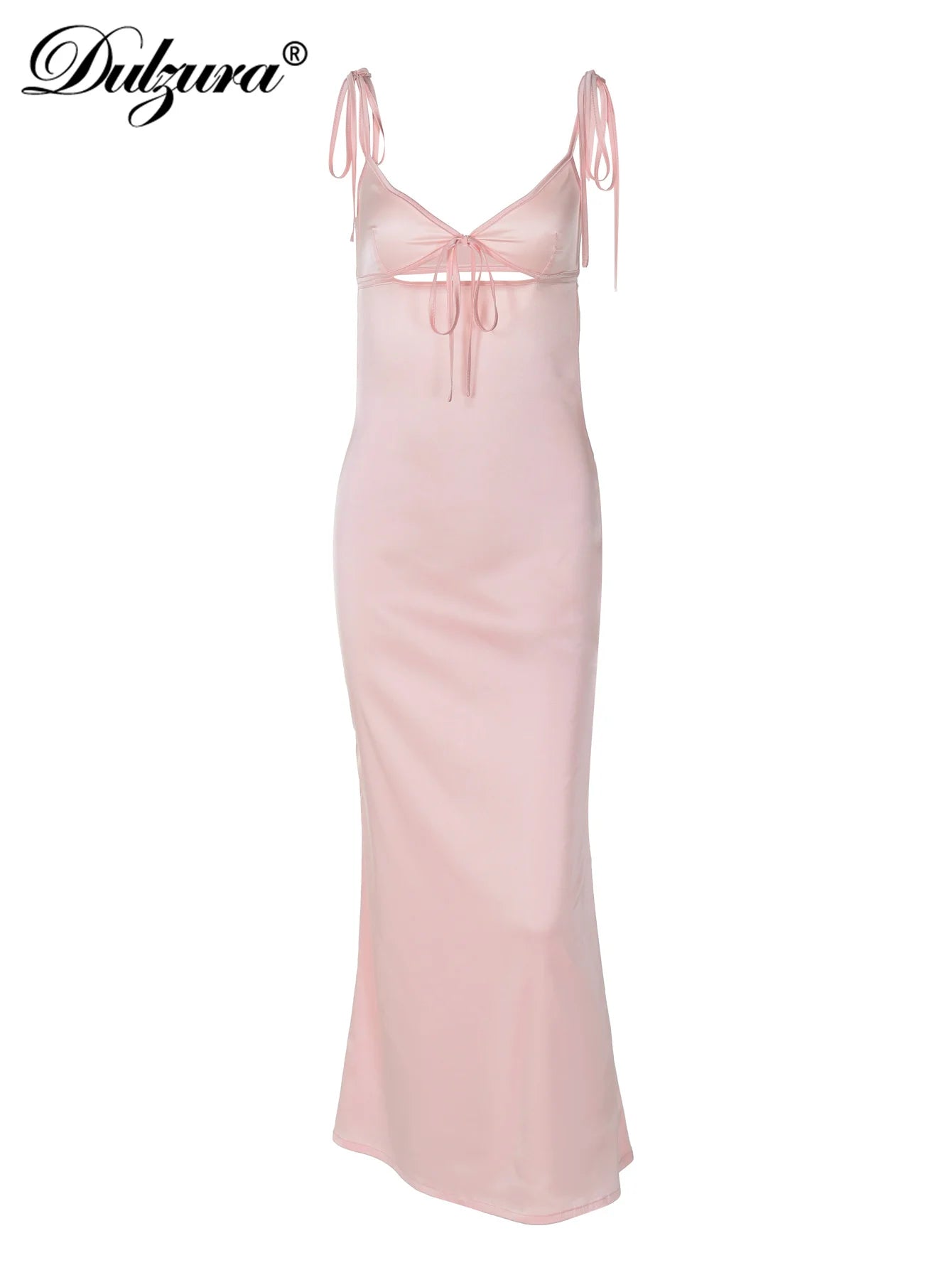 Evanthe Lace-Up Cutout Bodycon Midi Dress
