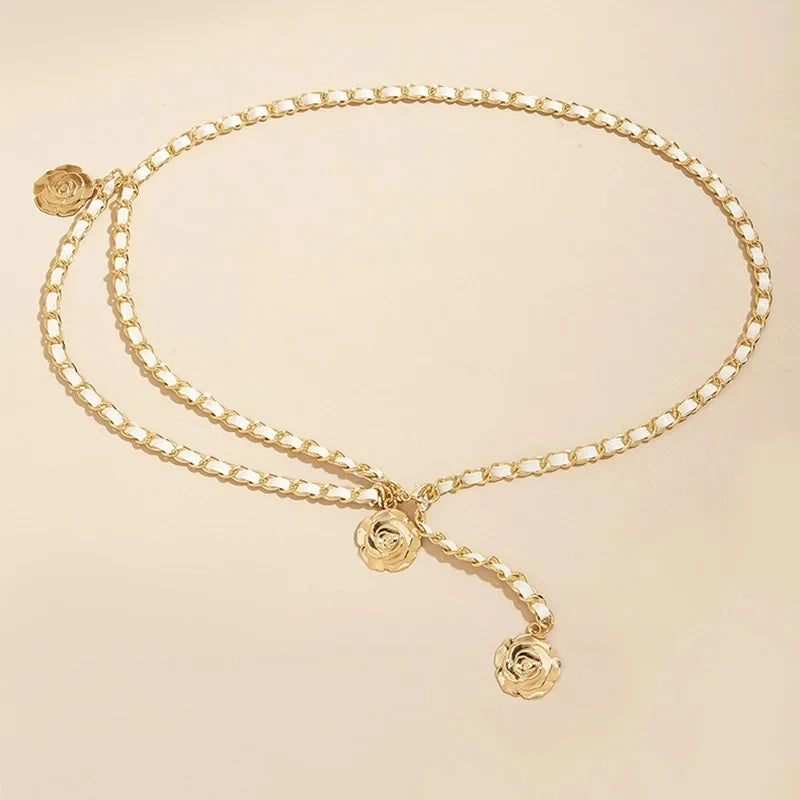 Flora Flower Pendant Waist Chain