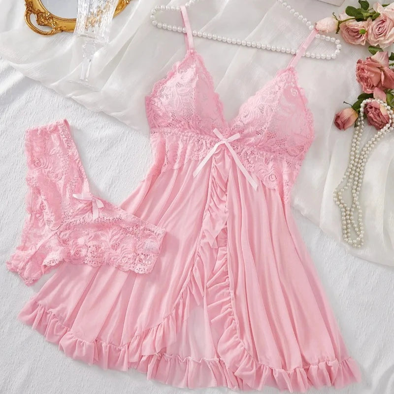 Luna Lace Sleepwear Lingerie Set