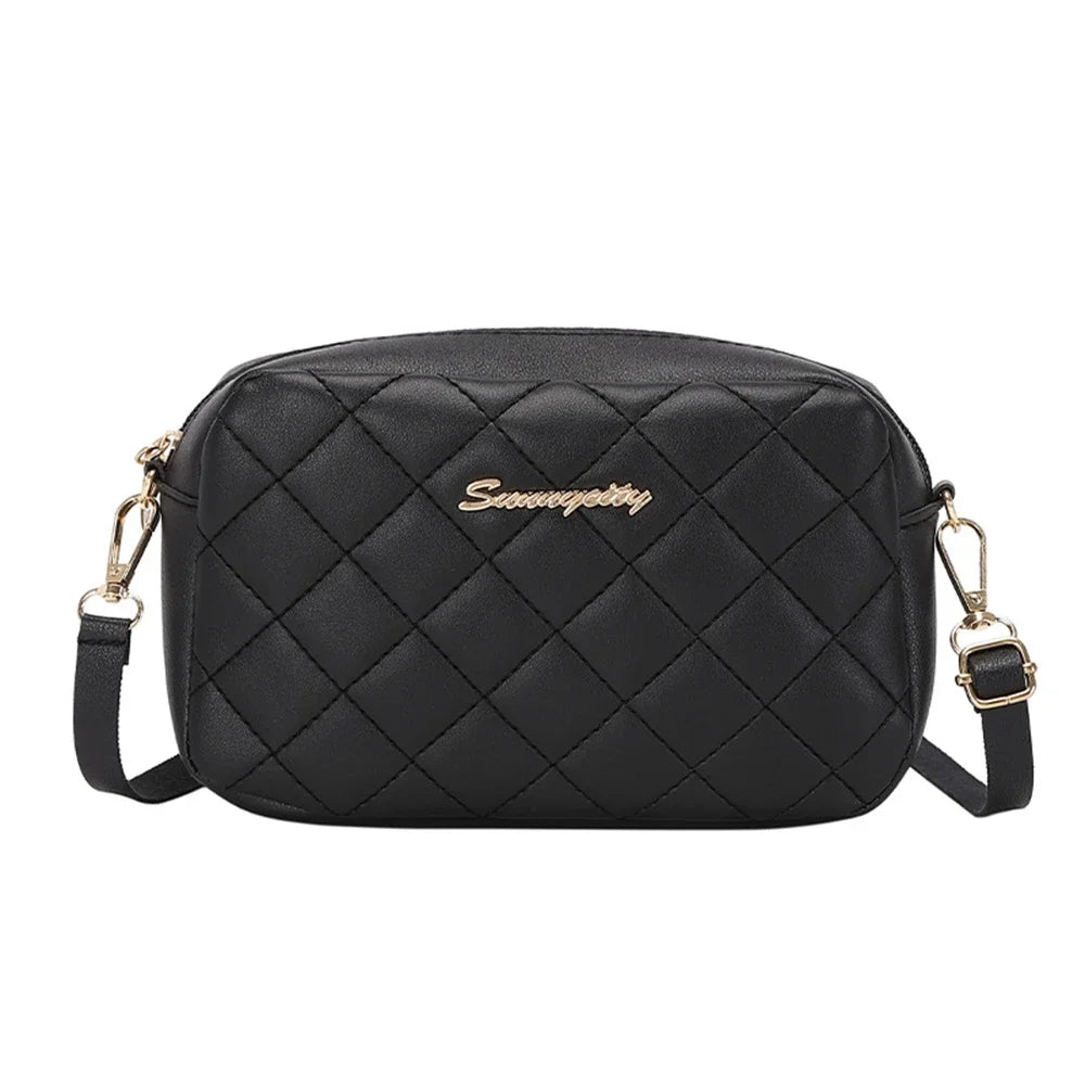 Camille Tassel Plaid Camera Bag