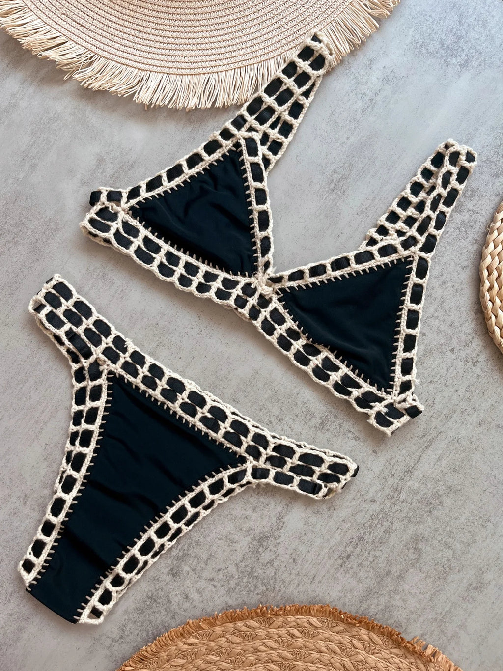 Evadne Crochet Brazilian Bikini Two-piece