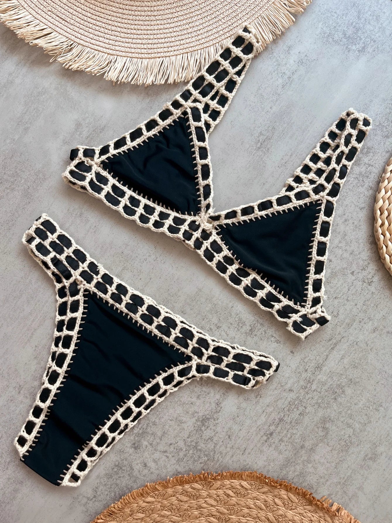 Evadne Crochet Brazilian Bikini Two-piece