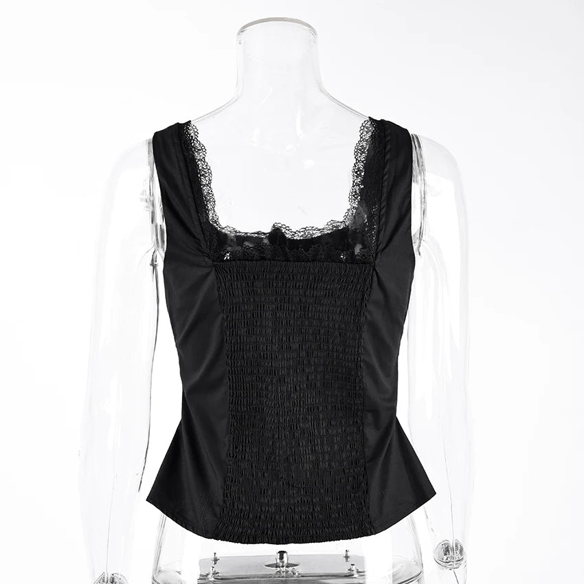 Celine Lace Sleeveless Top One-piece