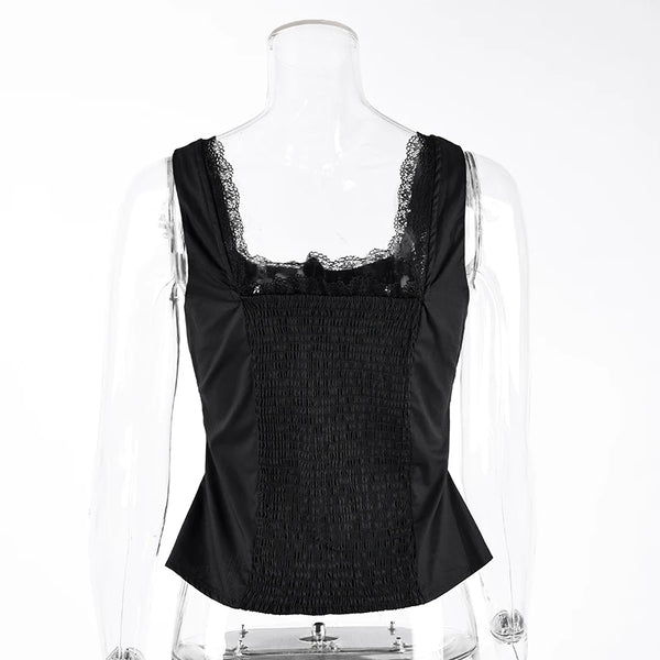Celine Lace Sleeveless Top One-piece