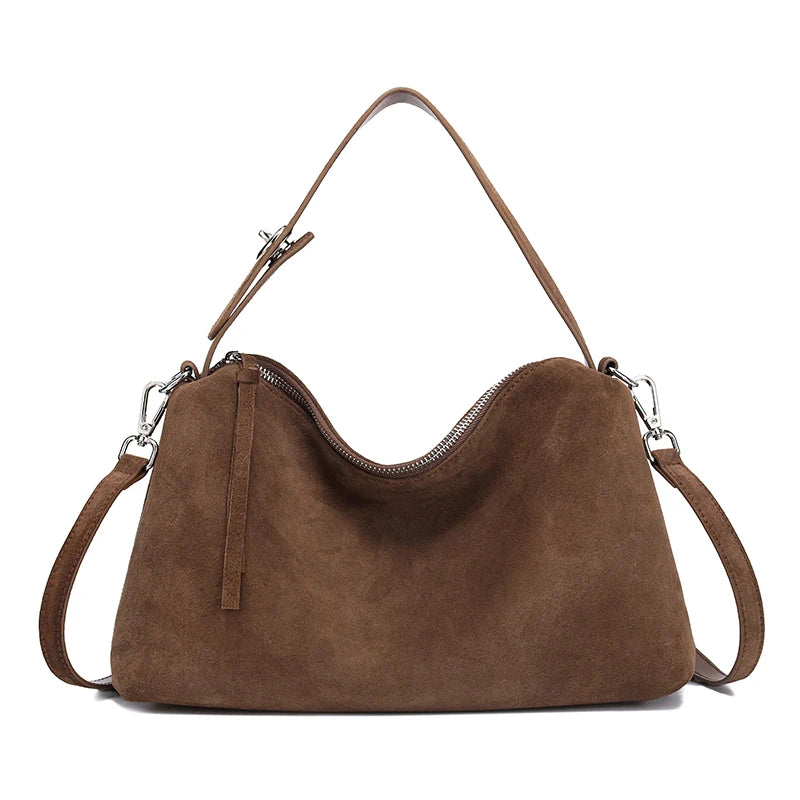 Blaire Matte Leather Boston Bag