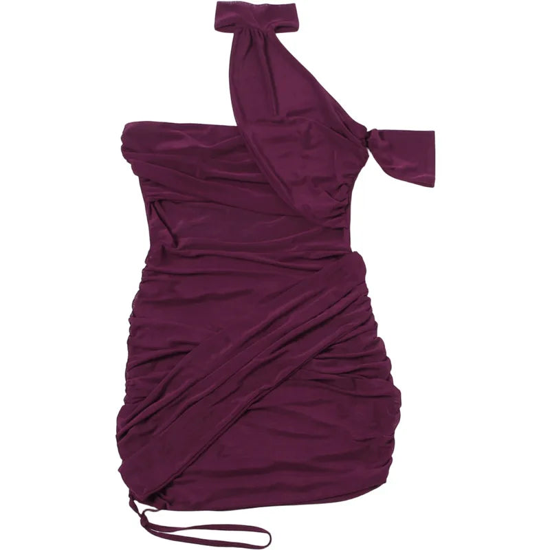 Blair Ruched Mesh Halter Bodycon Mini Dress