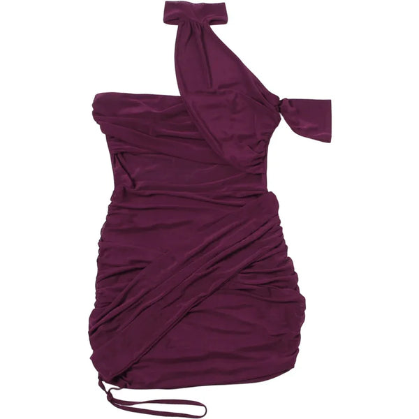 Blair Ruched Mesh Halter Bodycon Mini Dress