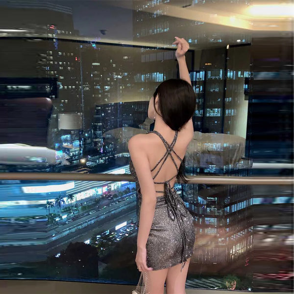 Lavender Stardust Bodycon Mini Dress