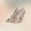 Pearl Rhinestone Decor PVC Pointed Toe Pumps Slip On Women Shoes Thin High Heels Fashion Party Banquet 2024 Zapatos Para Mujere