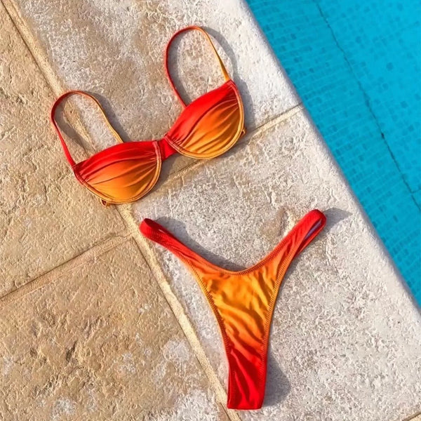 Carmela Crochet High-Cut Bikini Two-piece