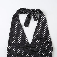 Luna Polka Dot Halter Top one-piece