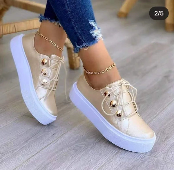 Marlowe Platform Wedge Sneakers