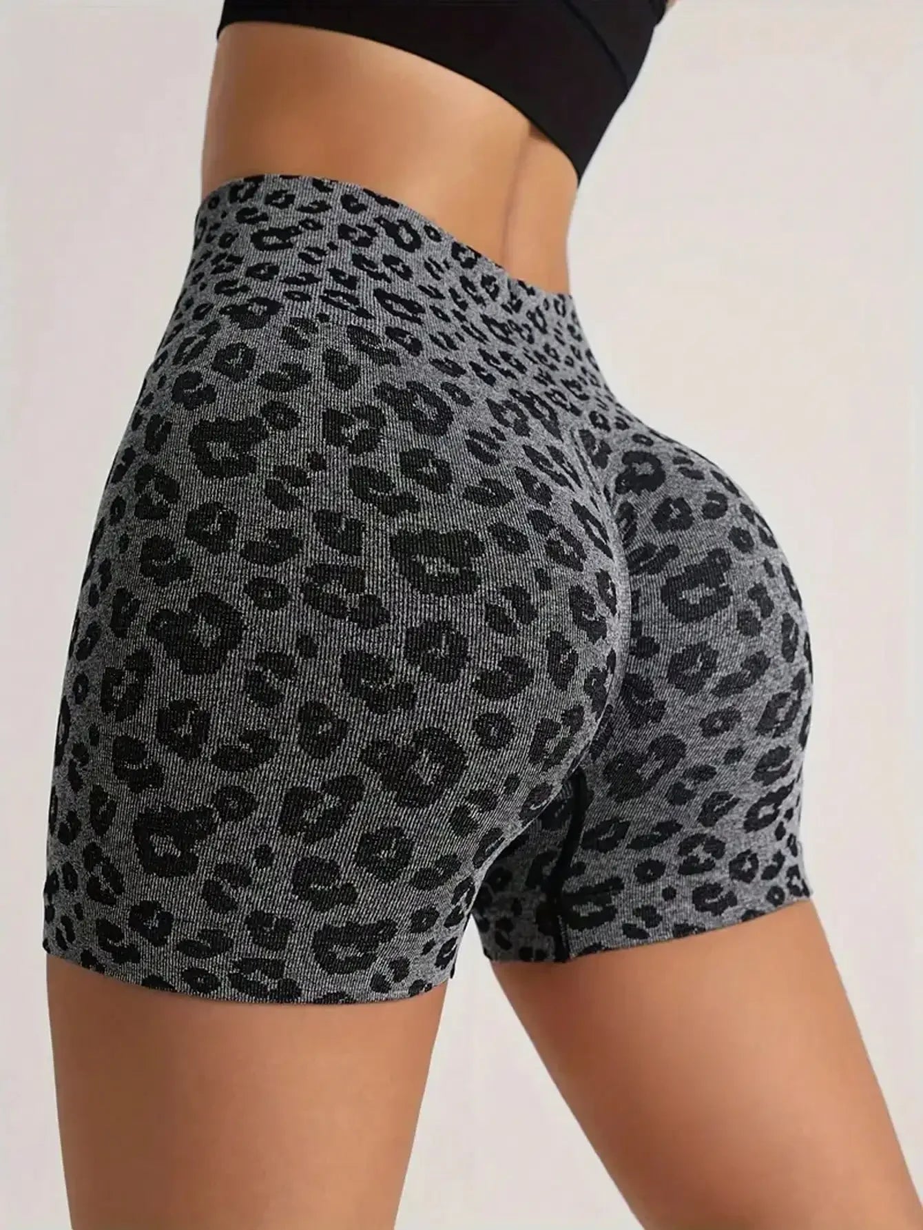 Sienna Leopard Scrunch Biker Shorts One-piece Main image