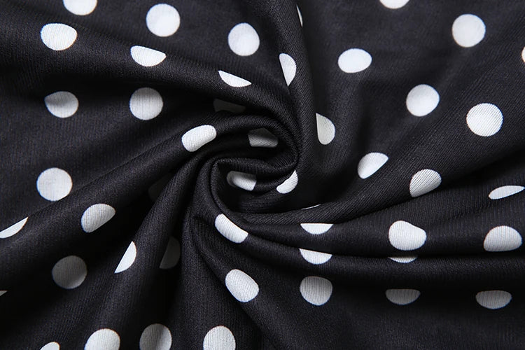 Sofia Midnight Polka One-Shoulder Top