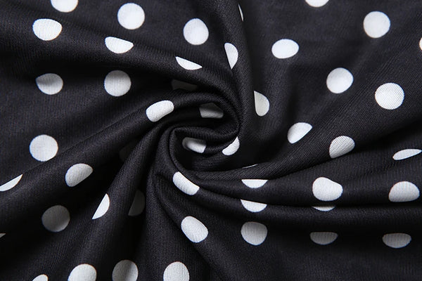 Sofia Midnight Polka One-Shoulder Top