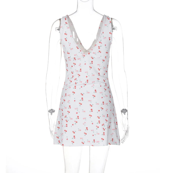 Luna Sweet Cherry Picnic Mini Dress