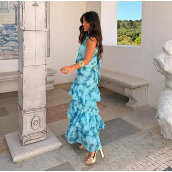 Serenade Tiered-Ruffle Maxi Dress