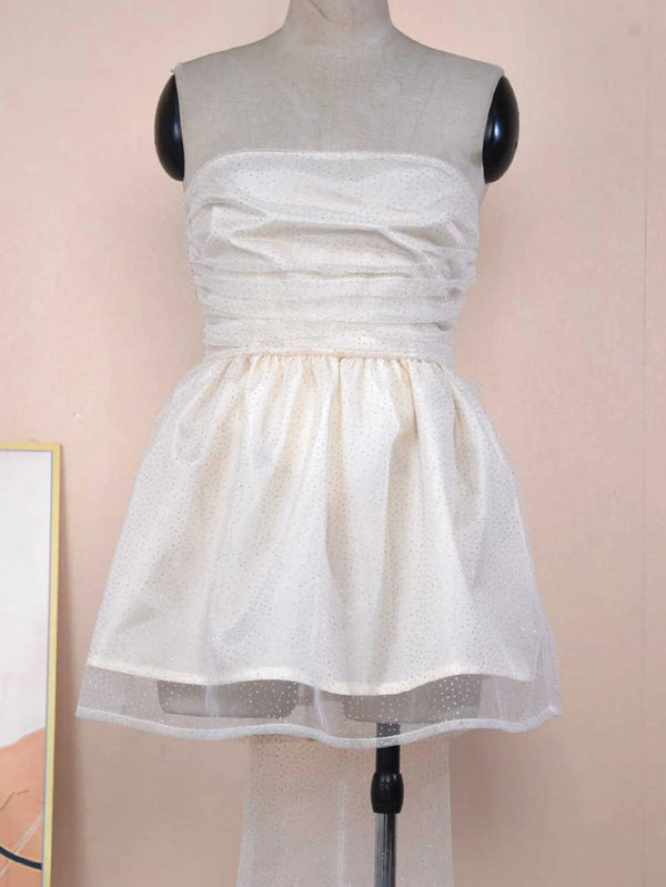 Adeline Mesh Strapless Mini Dress