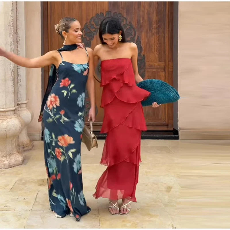 Serenade Tiered-Ruffle Maxi Dress
