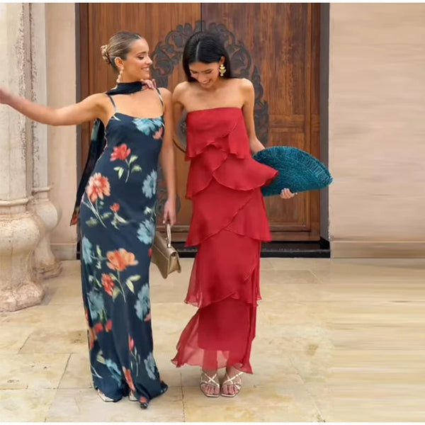 Serenade Tiered-Ruffle Maxi Dress