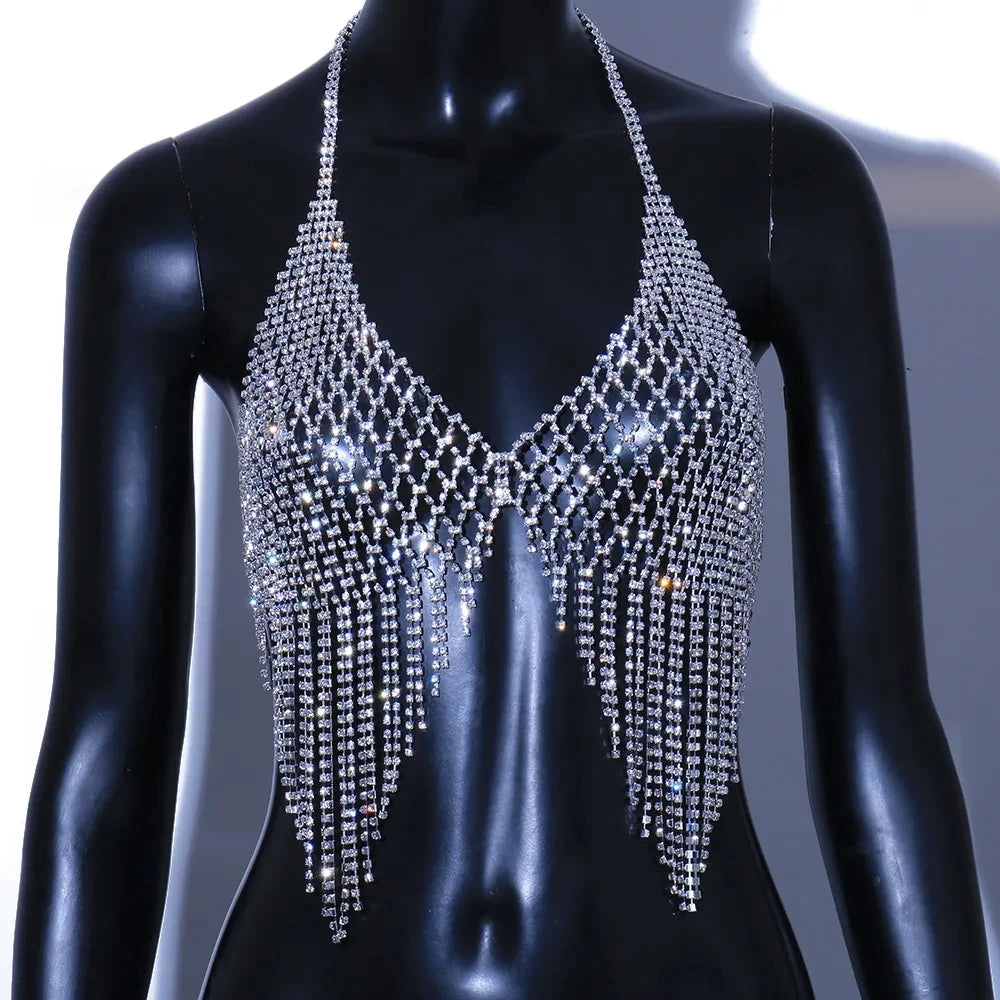 Lumière Crystal Tassel Body Chain