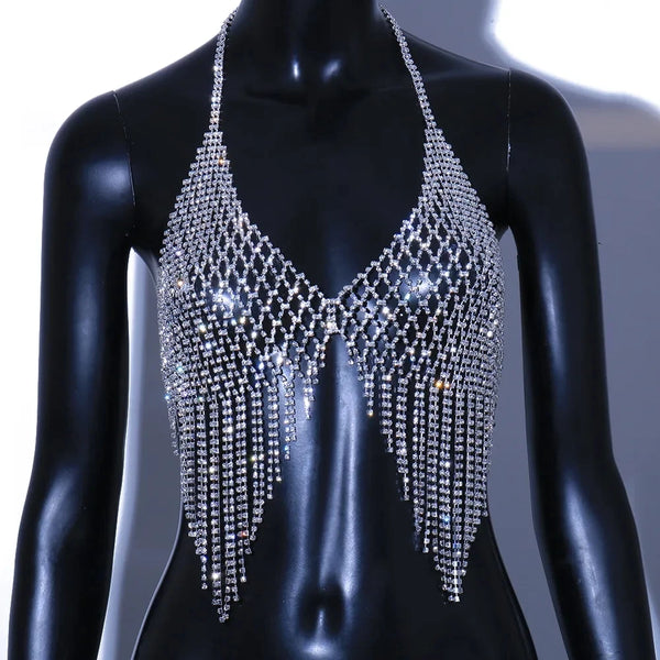 Lumière Crystal Tassel Body Chain