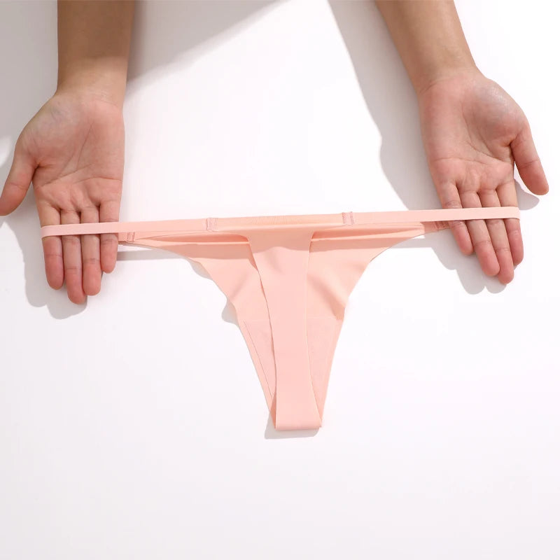 Silque Seamless G-String Panty Pack Lingerie 4-piece