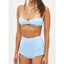 ZRTAK Blue Grid Sexy High Waist Bikini Micro Thongs Bathing Suit Swimsuit Women Biquini Beachwear Swimwear 2 Piece Bikini Sets