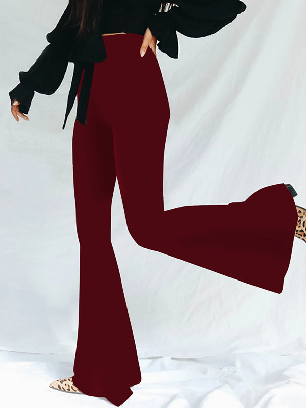 Savanna Animal-Print Flare Pants Apparel One-piece