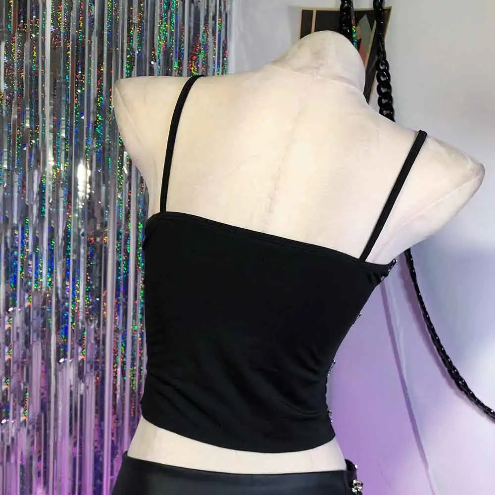 Ophelia Safety Pin Corset Cami One-piece