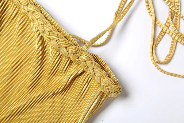 Sienna Soleil Pleated Mini Dress