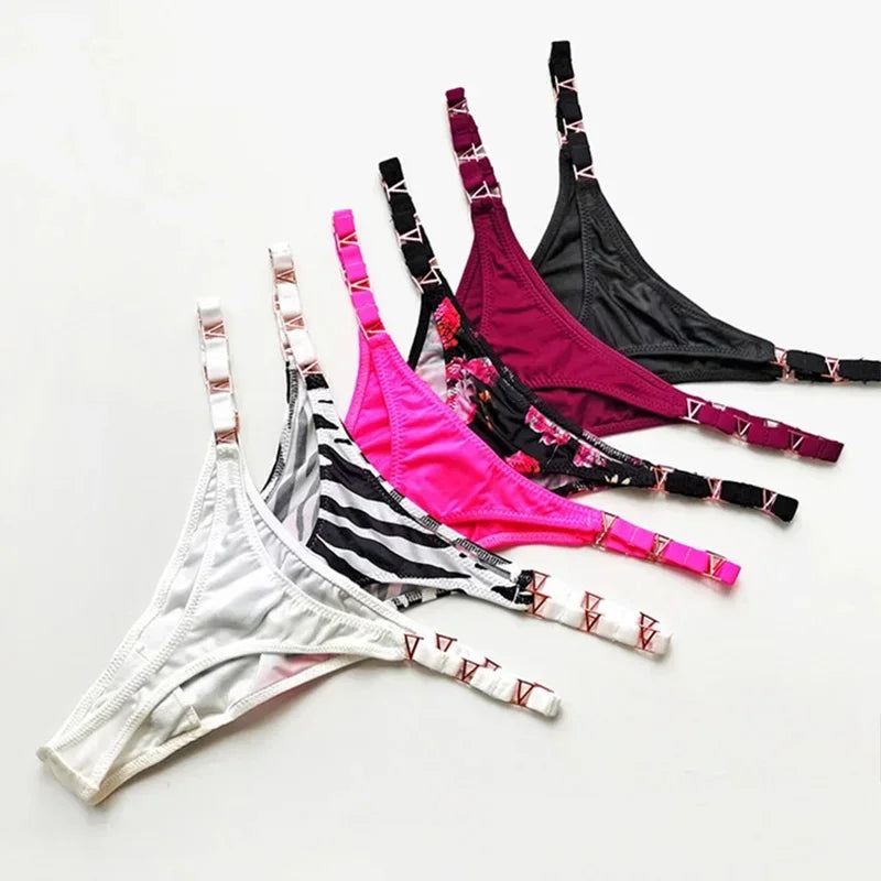 Saffira V-Shape Hardware G-String Panty Lingerie One-piece Secondary image