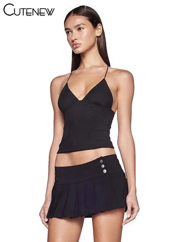 Luna Noir Butterfly Back One-piece
