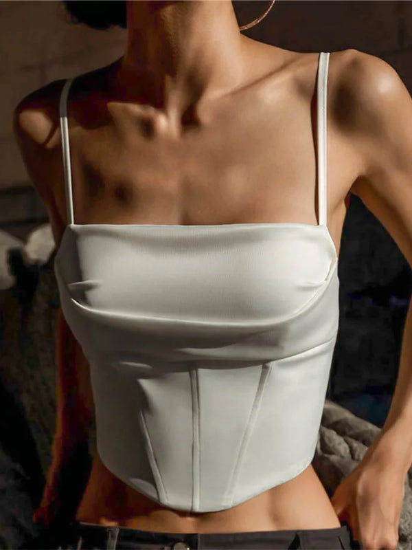 Aria Sculpted Corset Crop Top One-piece