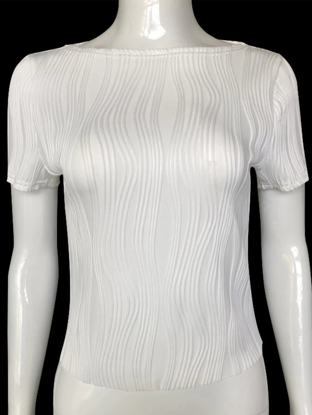 Monique Slim-Fit Long-Sleeve Knit Crop Top One-piece