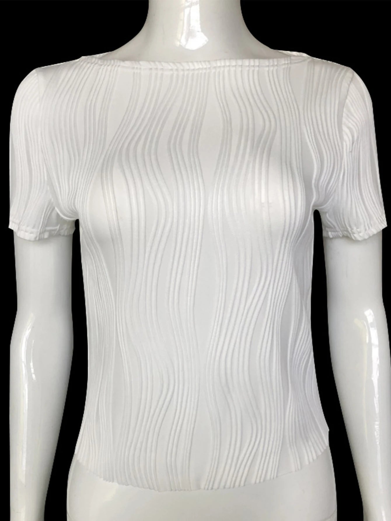 Monique Slim-Fit Long-Sleeve Knit Crop Top One-piece