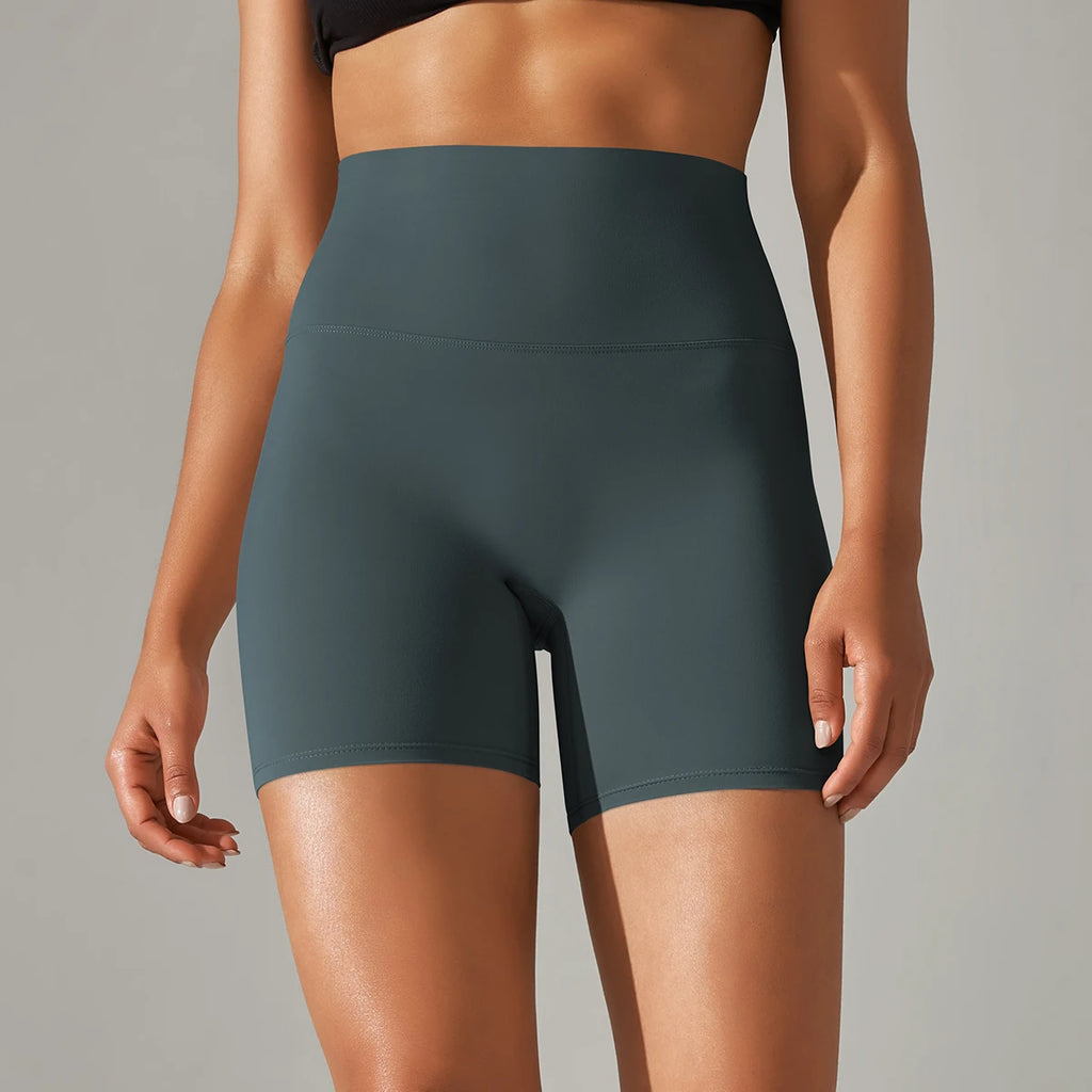 Ayla Seamless High-Waist Yoga Shorts One-piece