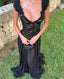 Orsola Lace-Bodice Sheer Mesh Pleated Maxi Dress