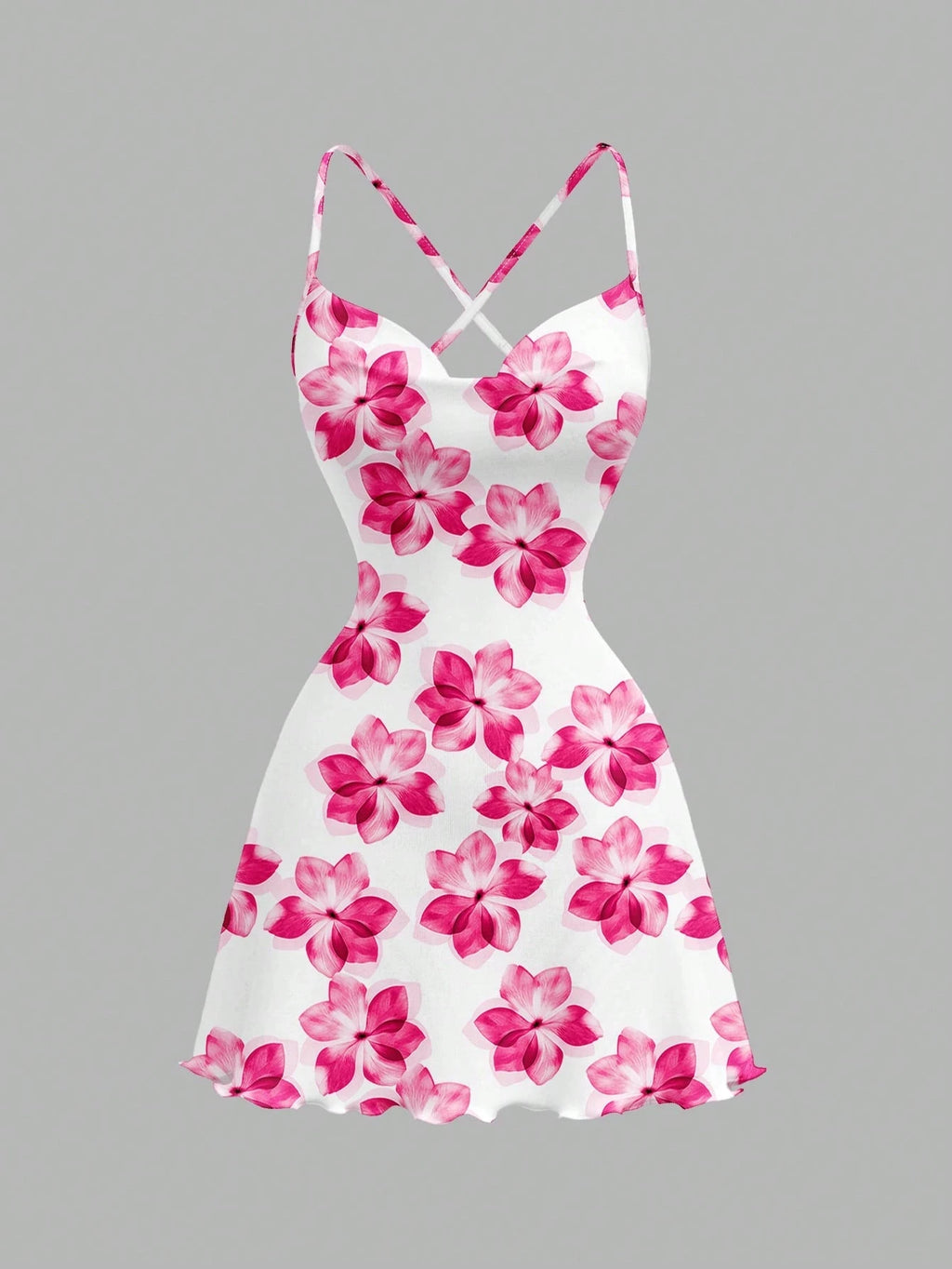 Amara Floral Off-Shoulder Backless A-Line Mini Dress