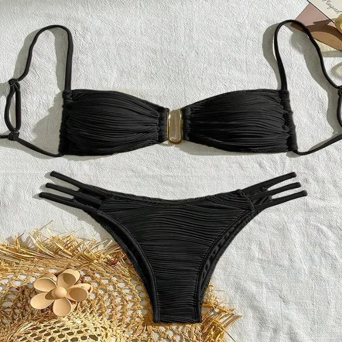 Siena Patchwork Brazilian Bikini Two-piece