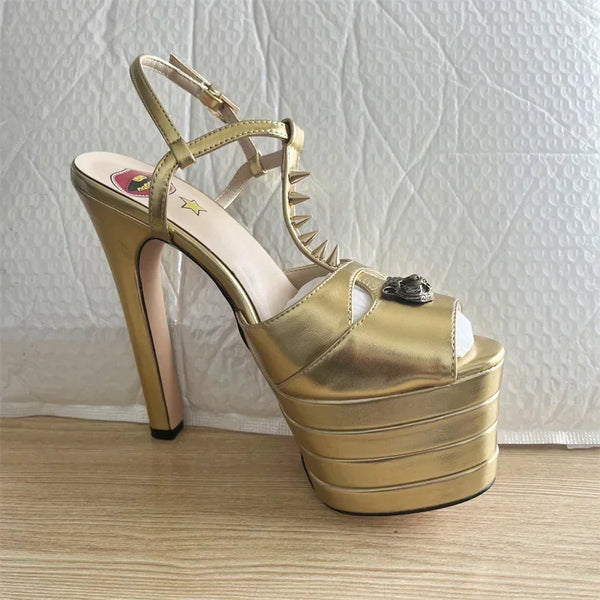 Amabel Transparent Rhinestone Stiletto Sandals