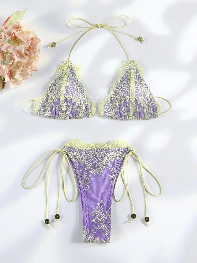 Cosette Lace Cutout Bikini Two-piece Main image