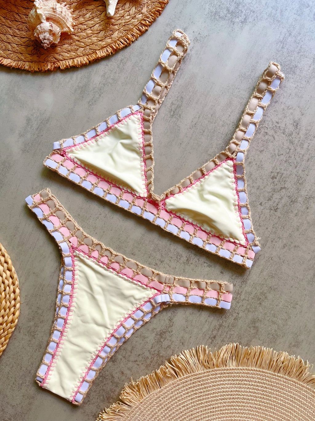 Evadne Crochet Brazilian Bikini Two-piece