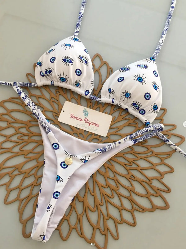 Isolde Lace-Up Micro Bikini Two-piece