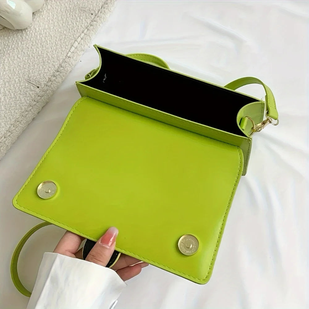 Gianna Minimalist Green Mini Crossbody Bag