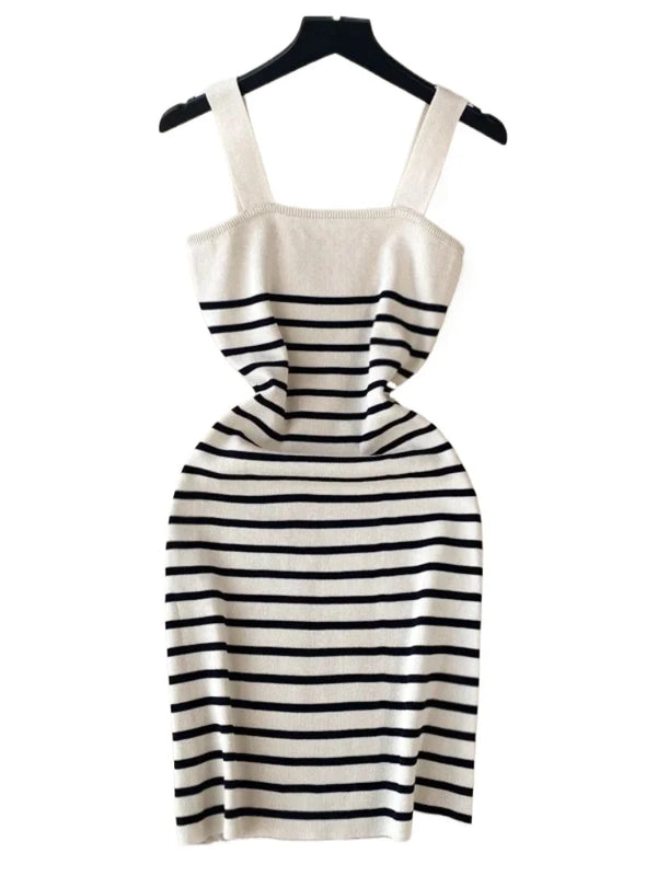 Sophia Coastal Stripe Knit Mini Dress