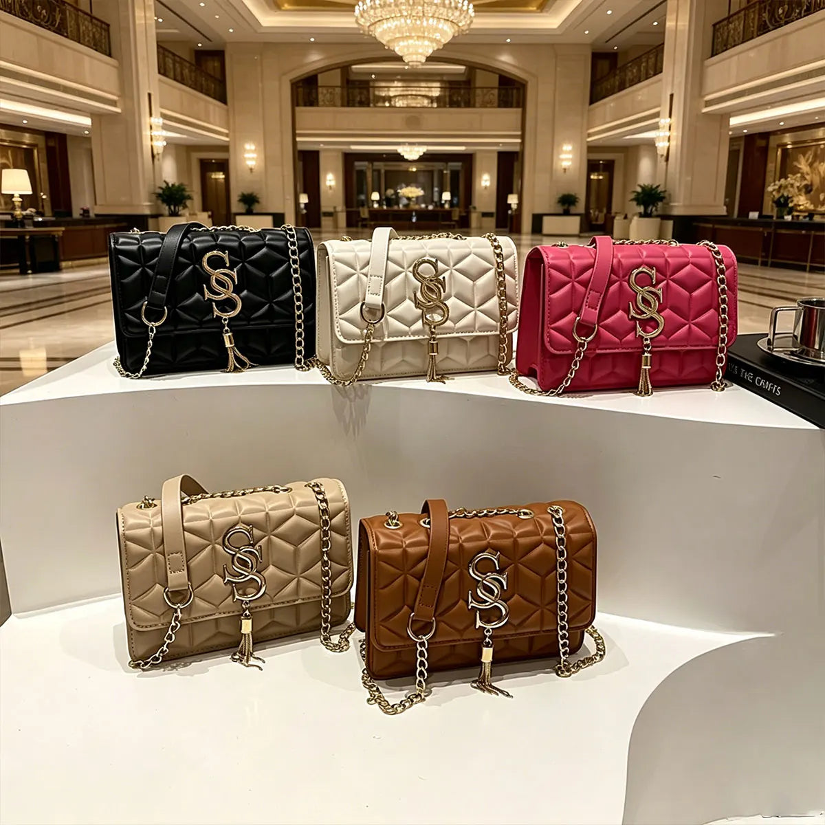 Amelie Argyle Quilted Crossbody Bag Main image